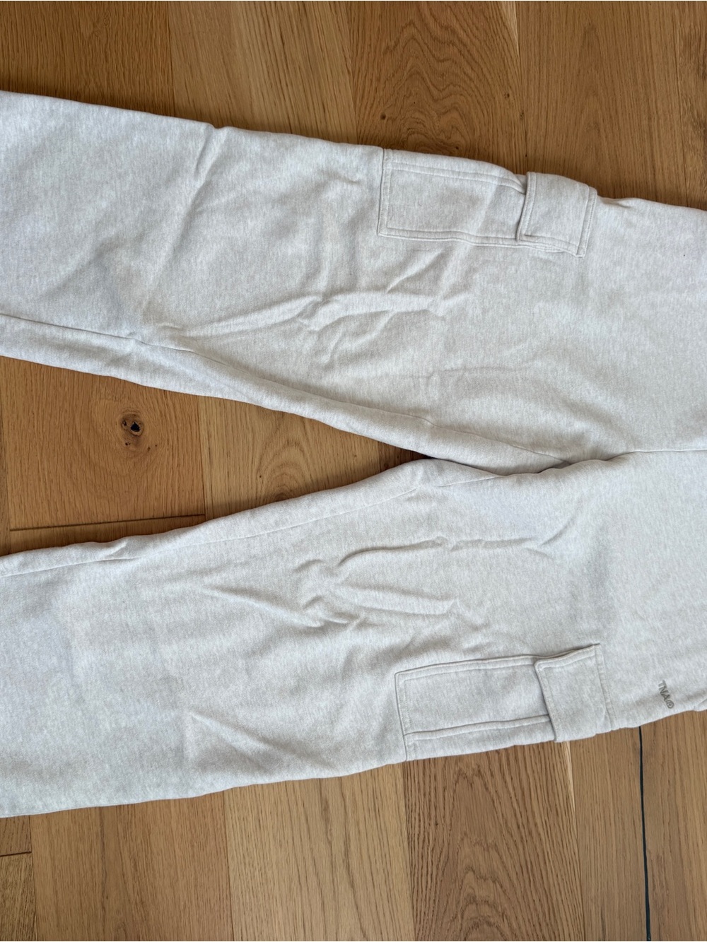 TNA Women’s Cozy Fleece Light Heather Gray Sweatpants L